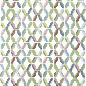 Thibaut Fabric Passageway Embroidery Lavender and Green W745001