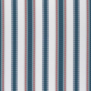 Samba Stripe Teal and Cranberry W74665 by Thibaut Fabric