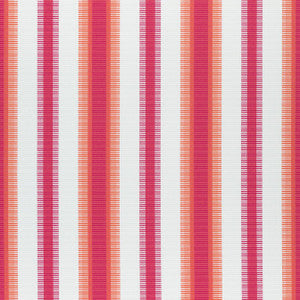 Samba Stripe Magenta and Coral W74666 by Thibaut Fabric