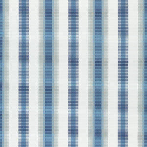 Samba Stripe Navy and Nickel W74668 by Thibaut Fabric