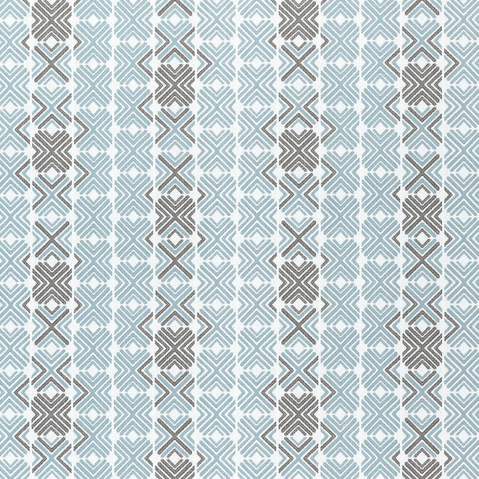 Jinx Mineral and Charcoal W74675 by Thibaut Fabric Thibaut Fabric Jinx Mineral and Charcoal W74675Fabric Festival 77% Poly (UV), 23% PCR Poly (UV) UNITED STATES </p><p>Repeat: V: 14.5 54 - Fabric Carolina -