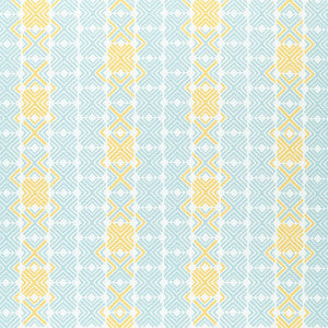 Jinx Aqua and Sunshine W74676 by Thibaut Fabric
