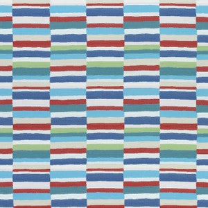 Carnivale Red, Blue and Green W74684 by Thibaut Fabric