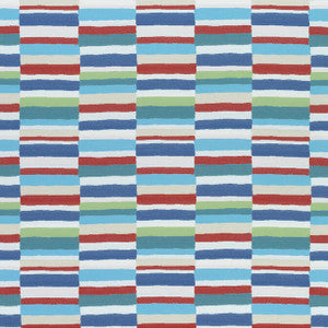 Carnivale Red, Blue and Green W74684 By Thibaut Fabric