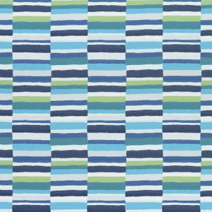 Carnivale Blue and Green W74686 by Thibaut Fabric