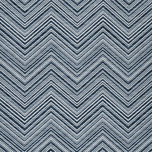 Monti Chevron Navy W77135 by Thibaut Fabric
