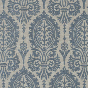 Sir Thomas Embroidery Slate Blue W772571 by Thibaut Fabric