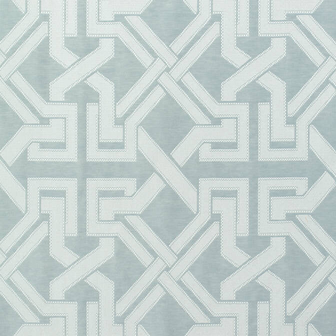 Benedetto Aqua W772580 by Thibaut Fabric Thibaut Fabric Benedetto Aqua W772580Fabric Chestnut Hill Fabric 52% Vis, 30% Lin, 18% Cot ITALY </p><p>Repeat: V: 15.75 54 - Fabric Carolina -