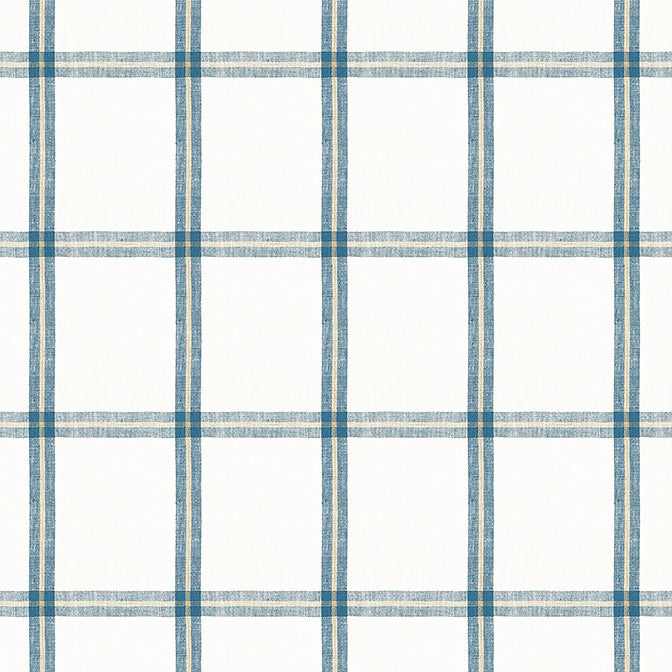 Huntington Plaid Navy W781331 by Thibaut Fabric Thibaut Fabric Huntington Plaid Navy W781331Fabric Montecito 100% Linen INDIA </p><p>Repeat: V: 7.62 54 - Fabric Carolina -
