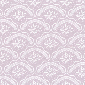 W7845 Vine Scallop 3 Lilac by Aoc Wallcovering