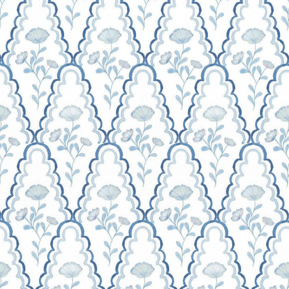 W7848 Scallop Floral 2 Harbor by Aoc Wallcovering Aoc Wallcovering W7848 Scallop Floral 2 HarborWallcovering THE ART OF COLOR MORNINGSIDE WALLPAPER 100%OTH USA </p><p>Repeat: H: 4.500, V: 9.750 27 in - Fabric Carolina -