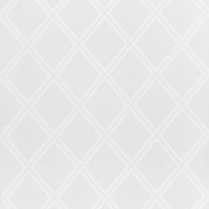 Diamond Head Embroidery White W785013 by Thibaut Fabric