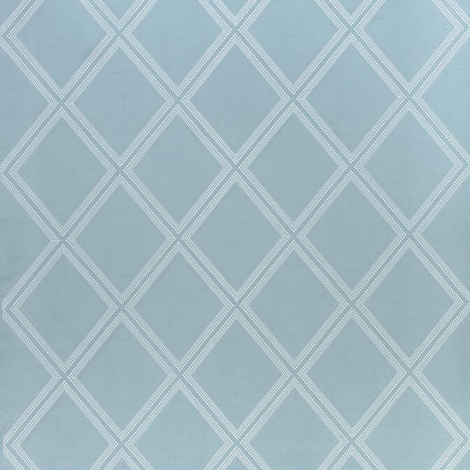 Diamond Head Embroidery Aqua W785014 by Thibaut Fabric Thibaut Fabric Diamond Head Embroidery Aqua W785014Fabric Greenwood Fabric Book 50% Linen, 41% Cotton, 9% Rayo INDIA </p><p>Repeat: V: 15 52 - Fabric Carolina -