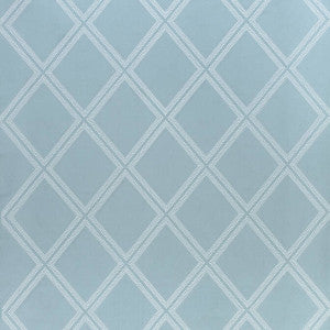 Diamond Head Embroidery Aqua W785014 by Thibaut Fabric