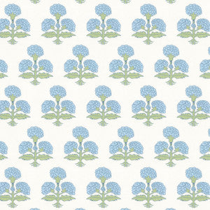 W7857 Hydrangea 4 Sky by Bassett Mcnab Wallpaper