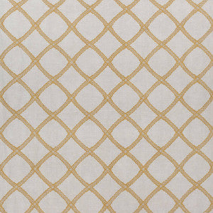 Majuli Embroidery Gold on Flax W788708 by Thibaut Fabric