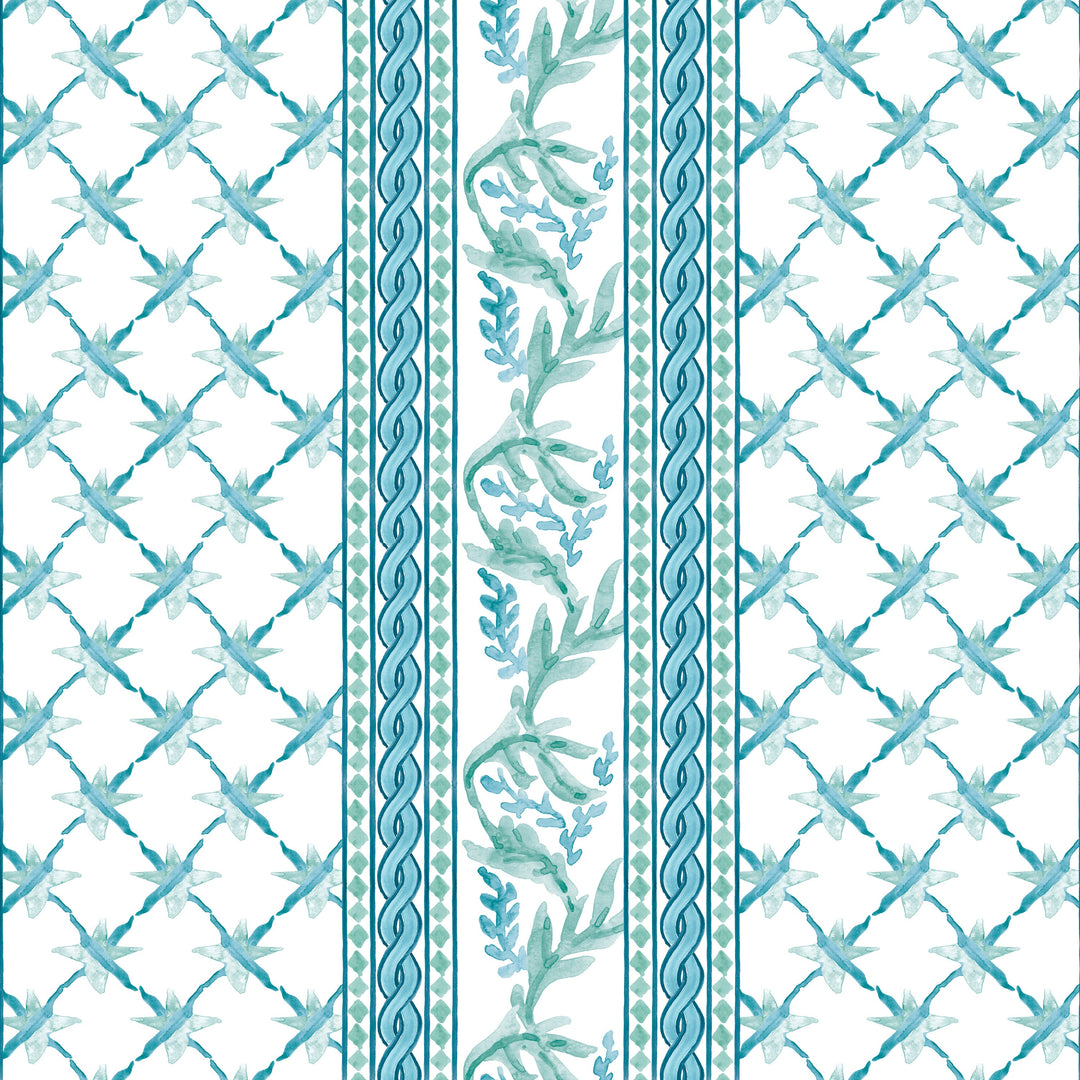 W7901 Ribbon 2 Seaglass by Aoc Designer Wallcovering W7901 Ribbon 2 Seaglass by Aoc Wallcovering THE ART OF COLOR SANCTUARY WALLPAPER 100%OTH Usa Horizontal: 9 and Vertical: 3.625 27 in - Fabric Carolina -