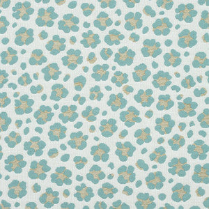 Trixie Linen on Aqua W80417 by Thibaut Fabric