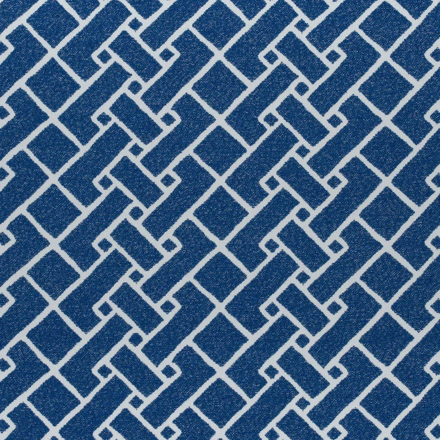 PARQUET - Marine Blue by Thibaut Fabric