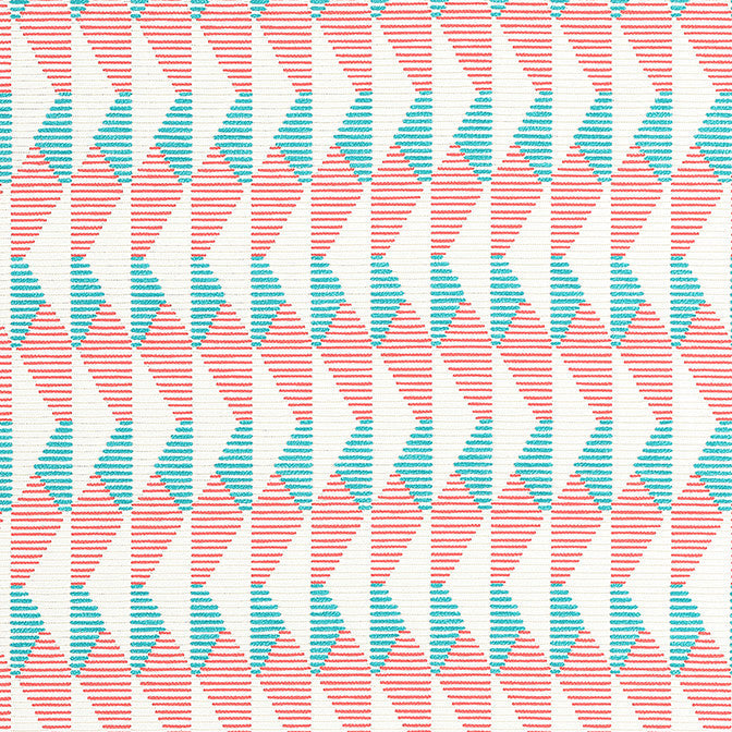Harper Capri and Coral W81600 by Thibaut Fabric Thibaut Fabric Harper Capri and Coral W81600Fabric Locale 100% Solution Dyed Acrylic ITALY </p><p>Repeat: V: 13 54 - Fabric Carolina -