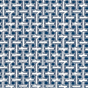Panama Matelasse Navy W81643 by Thibaut Fabric