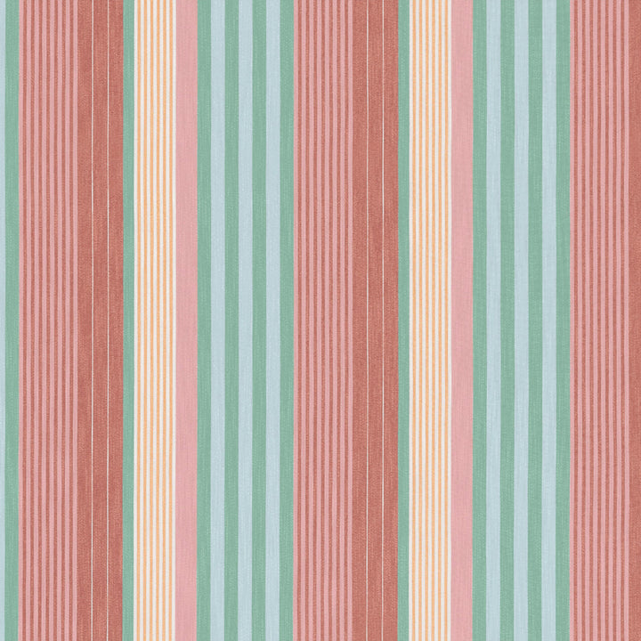Thibaut Fabric Esprit Stripe Pool and Spice W81701  Fabric U.S.A </p><p>Repeat: H: 14 in (35.56 cm), V: 0 (0.00 cm) 54 in  (137.16 cm) - My Fabric Connection -