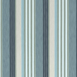 Thibaut Fabric Esprit Stripe Navy and Sky W81704 