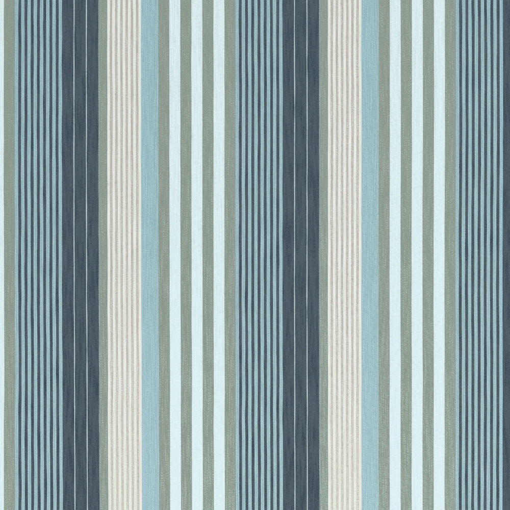 Esprit Stripe Navy and Sky W81704  by Thibaut Fabric Thibaut Fabric Esprit Stripe Navy and Sky W81704 Fabric SOLEIL U.S.A </p><p>Repeat: H: 14 in (35.56 cm), V: 0 (0.00 cm) 54 in  (137.16 cm) - Fabric Carolina -