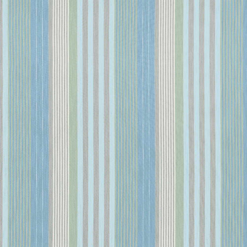 Thibaut Fabric Esprit Stripe Sky and Sand W81705  Fabric U.S.A </p><p>Repeat: H: 14 in (35.56 cm), V: 0 (0.00 cm) 54 in  (137.16 cm) - My Fabric Connection -
