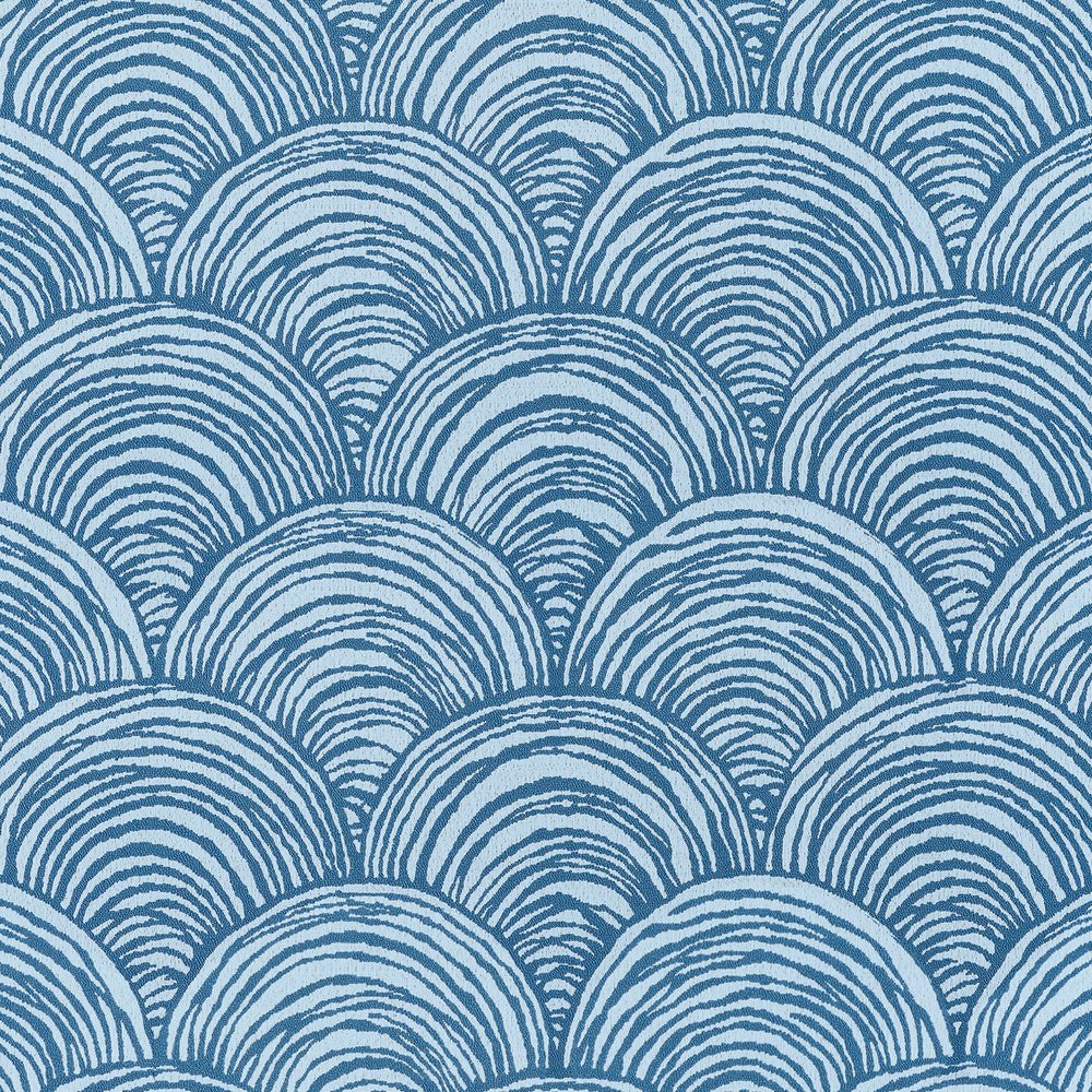 Bay Point Cornflower W81728  by Thibaut Fabric Thibaut Fabric Bay Point Cornflower W81728 Fabric SOLEIL U.S.A </p><p>Repeat: H: 27 in (68.58 cm), V: 13.75 (34.92 cm) 54 in  (137.16 cm) - Fabric Carolina -