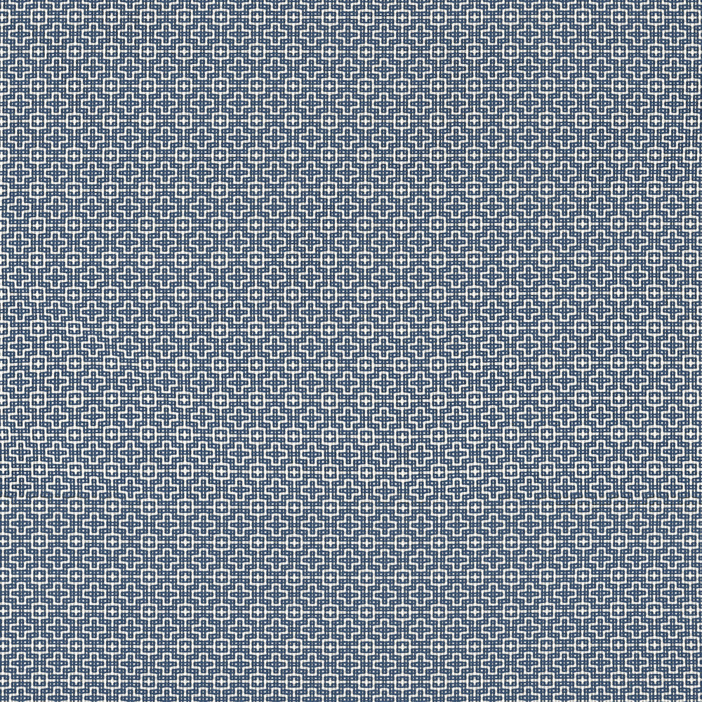 Thibaut Fabric Bistro Navy W81732  Fabric U.S.A </p><p>Repeat: H: 1.62 in (4.11 cm), V: 1.62 (4.11 cm) 53.5 in  (135.89 cm) - My Fabric Connection -