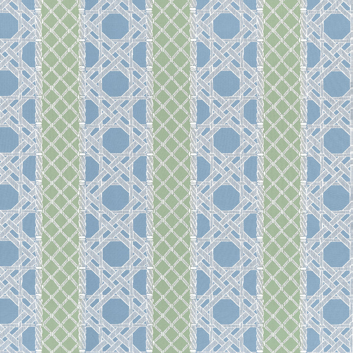Thibaut Fabric Trelliage Cornflower and Clover W81774  Fabric U.S.A </p><p>Repeat: H: 14.25 in (36.20 cm), V: 14.5 (36.83 cm) 54 in  (137.16 cm) - My Fabric Connection -