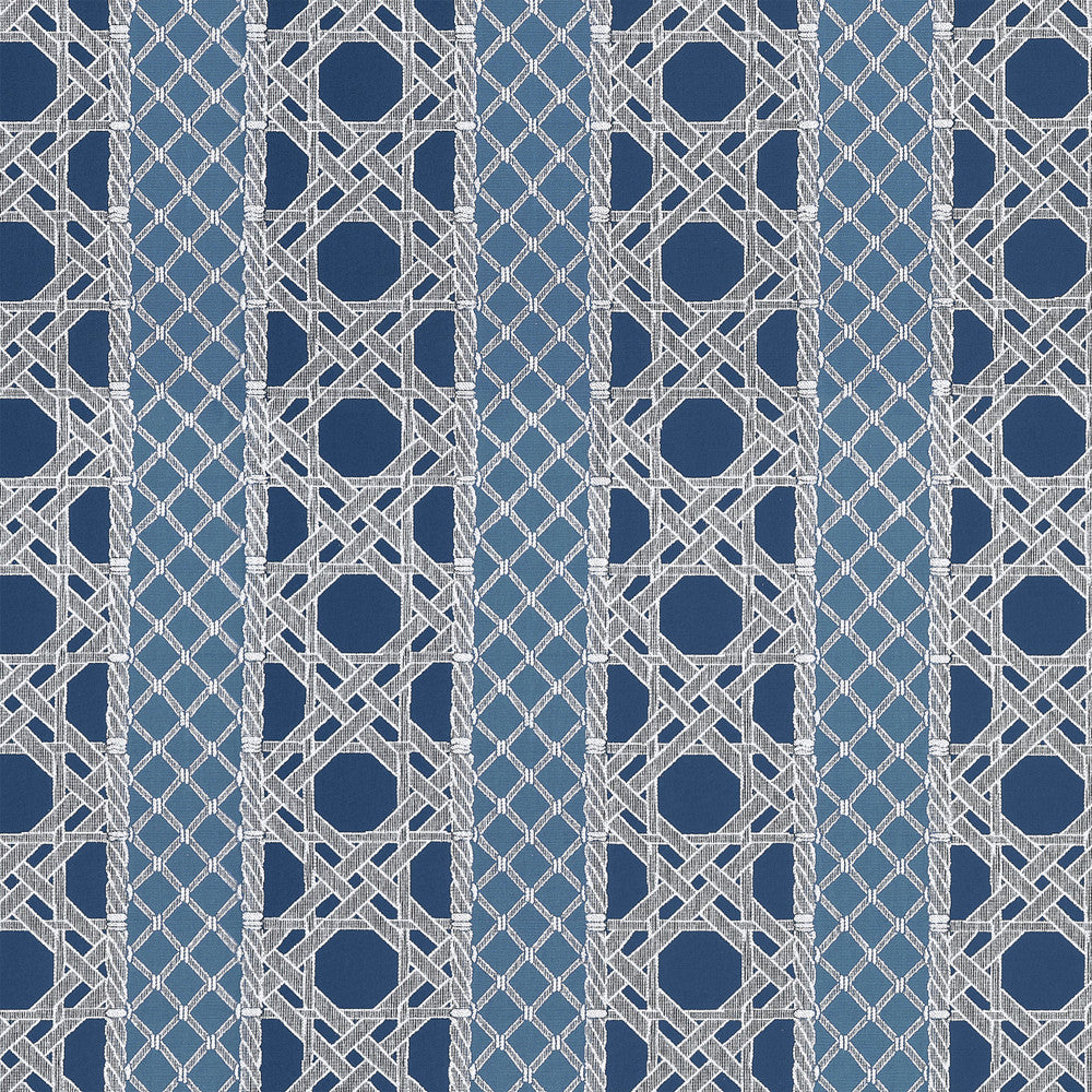 Trelliage Navy and Cadet W81775  by Thibaut Fabric Thibaut Fabric Trelliage Navy and Cadet W81775 Fabric SOLEIL U.S.A </p><p>Repeat: H: 14.25 in (36.20 cm), V: 14.5 (36.83 cm) 54 in  (137.16 cm) - Fabric Carolina -