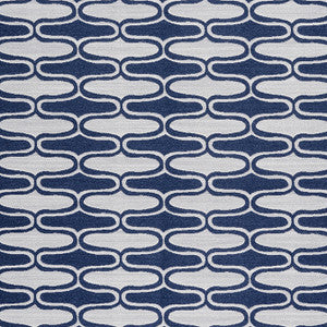 Saraband Navy W8527 by Thibaut Fabric