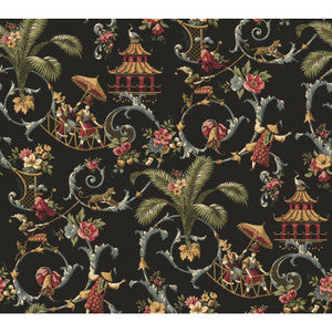 Mandarin Rose Red Wallpaper by York Wallcoverings