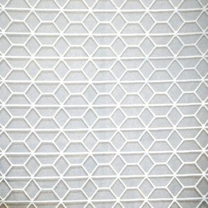 Walden White Pfp by Norbar Designer Fabric ALLURE 100% POLYESTER TURKEY 1"V - 1 7/8"H 105" - Swanky Fabrics -