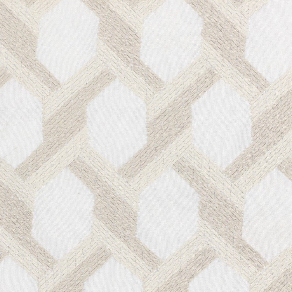 Wasco 1 Beige by Stout Fabric COLOR MY WINDOW IVORY/BURLAP 60%POL 30%COT 10%LIN %PEMB INDIA Horizontal: 2.875 and Vertical: 4.250 51.5 in - Fabric Carolina -