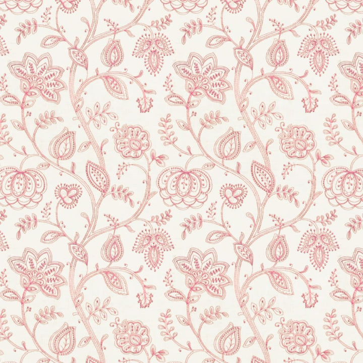 Wassail 1 Petal by Stout Fabric Rainbow Library Blosom/Cranberry 100% Linen Embroidery INDIA MARTINDALE WEAR TEST (LIGHT DUTY) Horizontal: 13 and Vertical: 15.375 51.9 in - Fabric Carolina -