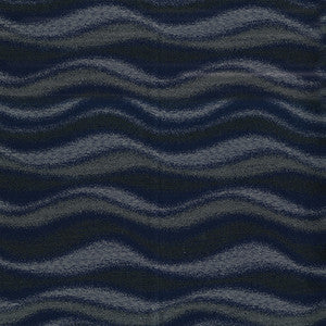 Waves 3009 Midnight Blue by Crypton Fabric
