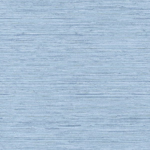 Horizontal Grasscloth Light Blue Wallpaper by York Wallcoverings