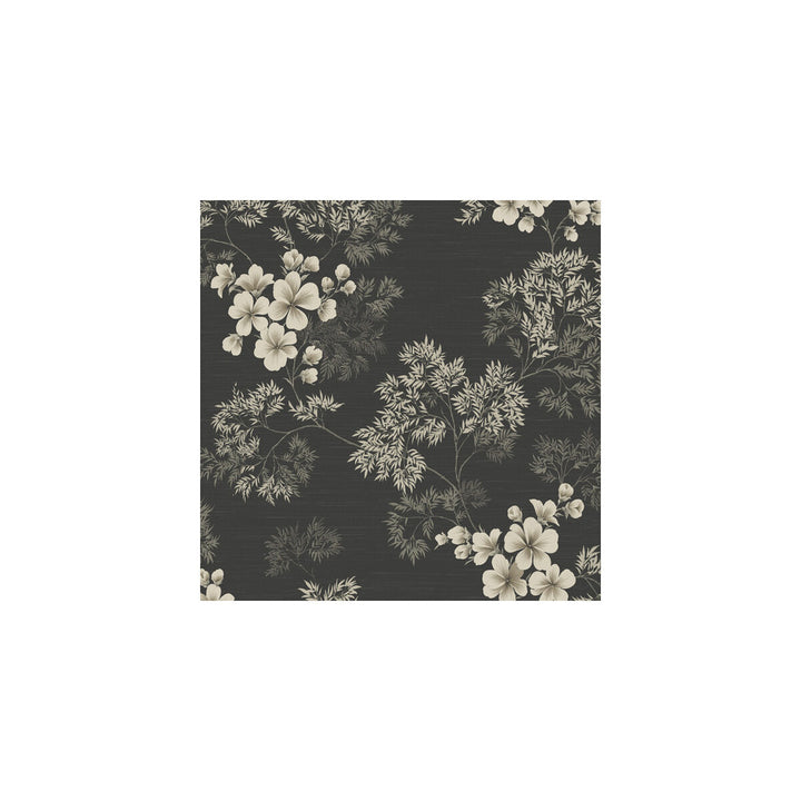 Flora Charcoal by Winfield Thybony Wallcovering WINFIELD THYBONY BARCLAY LIVING IN STYLE - United States - Horizontal: - and Vertical: 23.62 20.5 - Fabric Carolina -