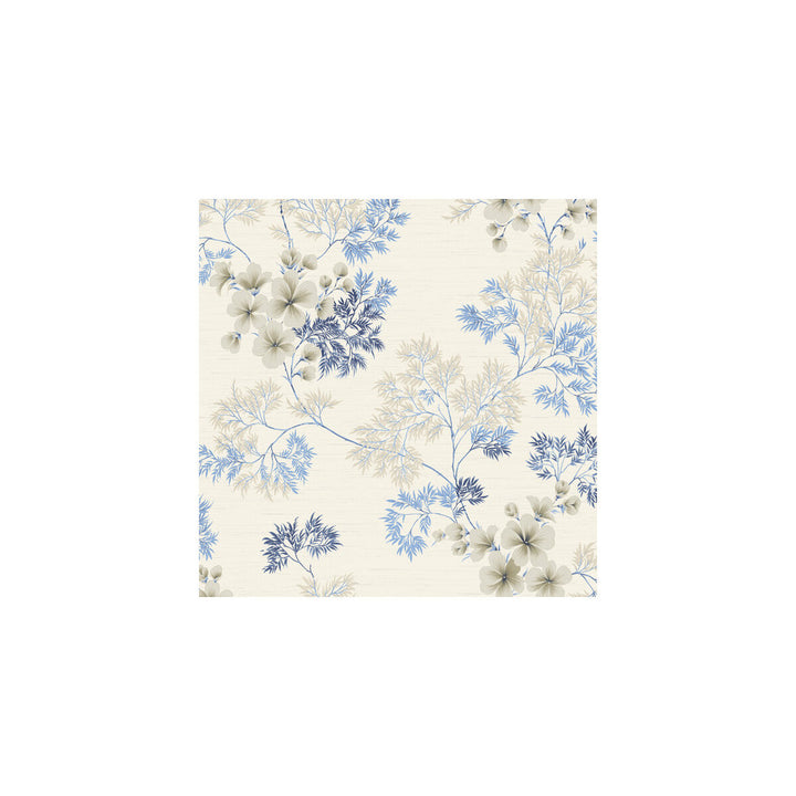 Flora Indigo by Winfield Thybony Wallcovering WINFIELD THYBONY BARCLAY LIVING IN STYLE United States Horizontal: and Vertical: 23.62 20.5 - Fabric Carolina -
