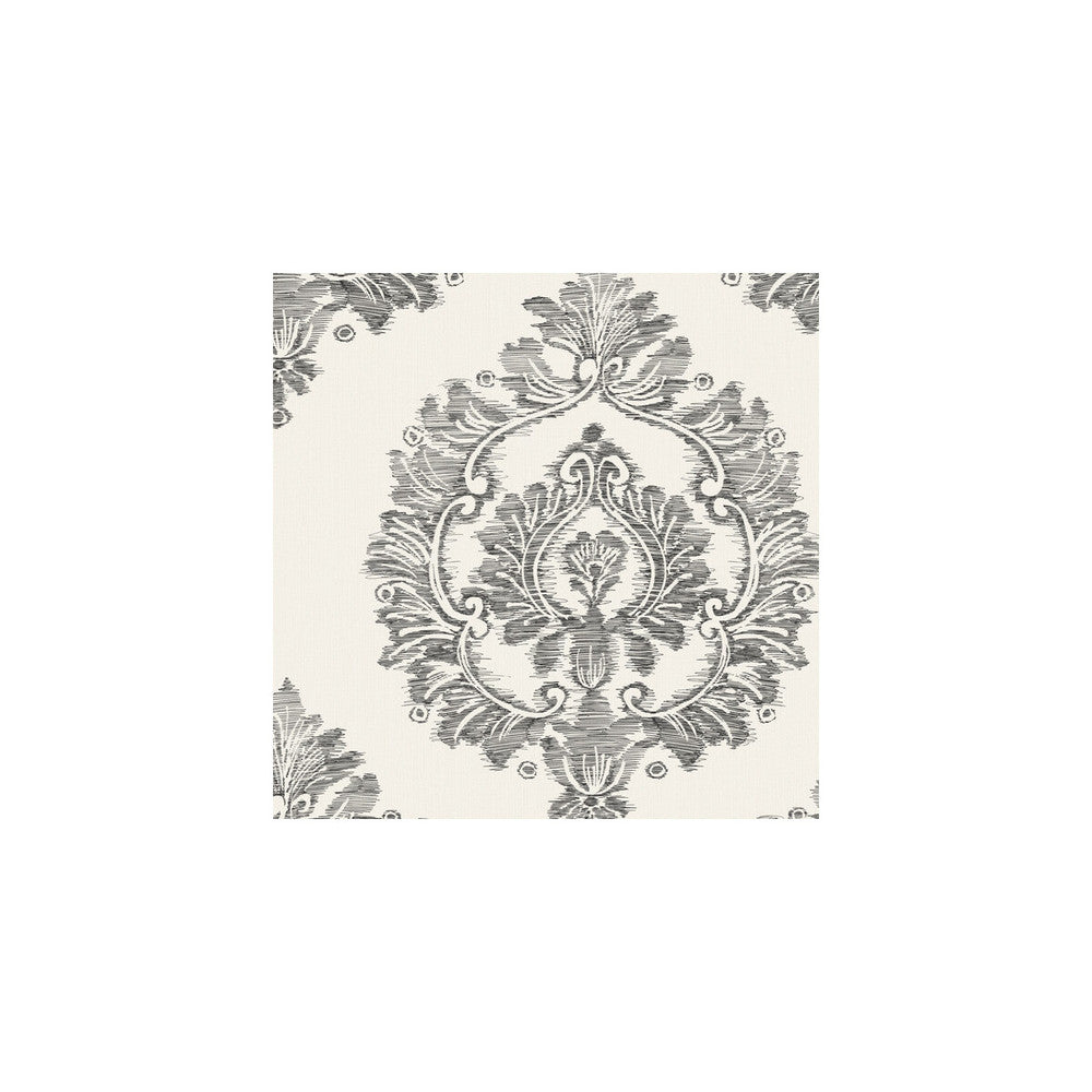 Damascus Charcoal by Winfield Thybony Wallcovering WINFIELD THYBONY BARCLAY LIVING IN STYLE United States Horizontal: and Vertical: 25.2 27 - Fabric Carolina -