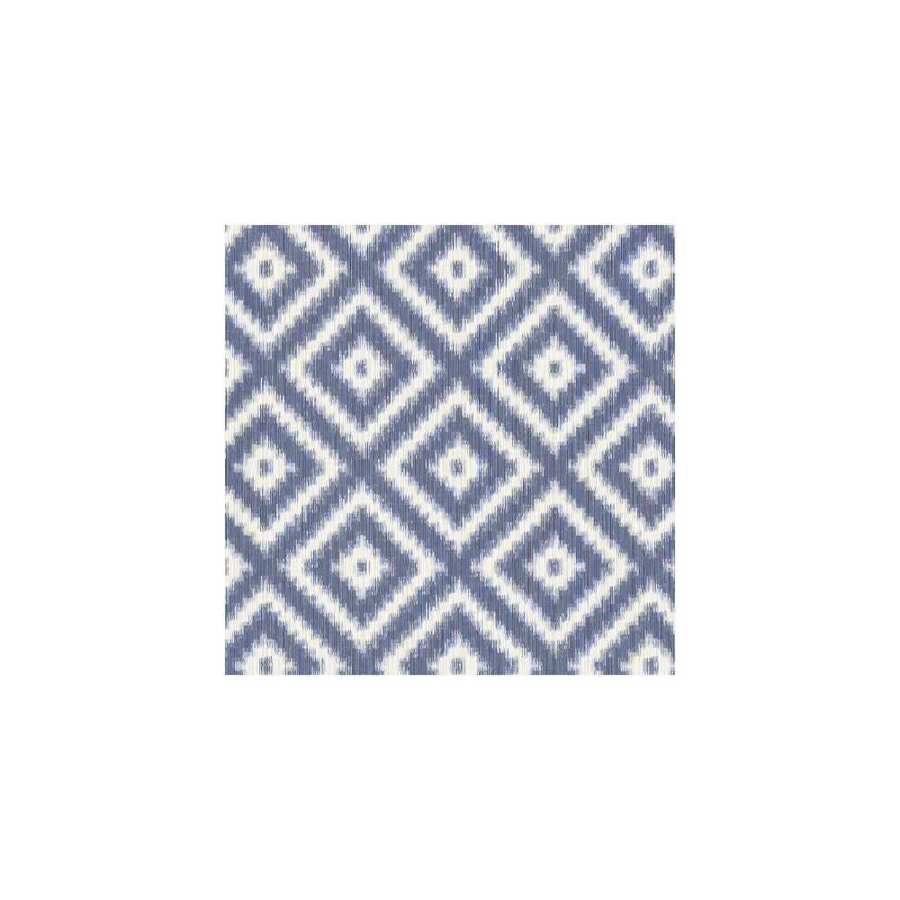 Ikat Diamond Indigo by Winfield Thybony Wallcovering WINFIELD THYBONY BARCLAY LIVING IN STYLE United States Horizontal: and Vertical: 6.93 27 - Fabric Carolina -