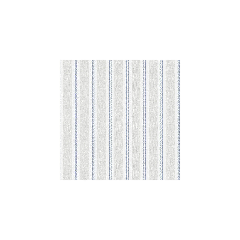 Ticking Stripe Indigo by Winfield Thybony Wallcovering WINFIELD THYBONY BARCLAY LIVING IN STYLE United States Horizontal: and Vertical: 0 27 - Fabric Carolina -
