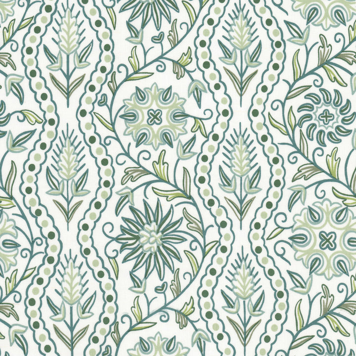 Wesley 1 Teal by Stout Fabric Stout Fabric Wesley 1 TealFabric Comfortable Living Balsam/Cypress 54%Lin 46%Cot India </p><p>Repeat: H: 11.875, V: 0 52 in - Fabric Carolina -