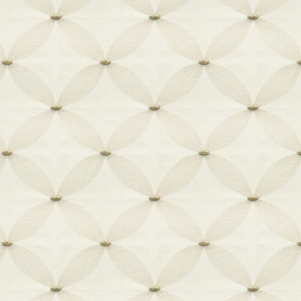 Wesley 1 Toast by Stout Fabric Color My Window Embroidery/Snow 100% Polyester Polyester Embroidery INDIA Horizontal: 4.375 and Vertical: 4.75 52 in - Fabric Carolina -