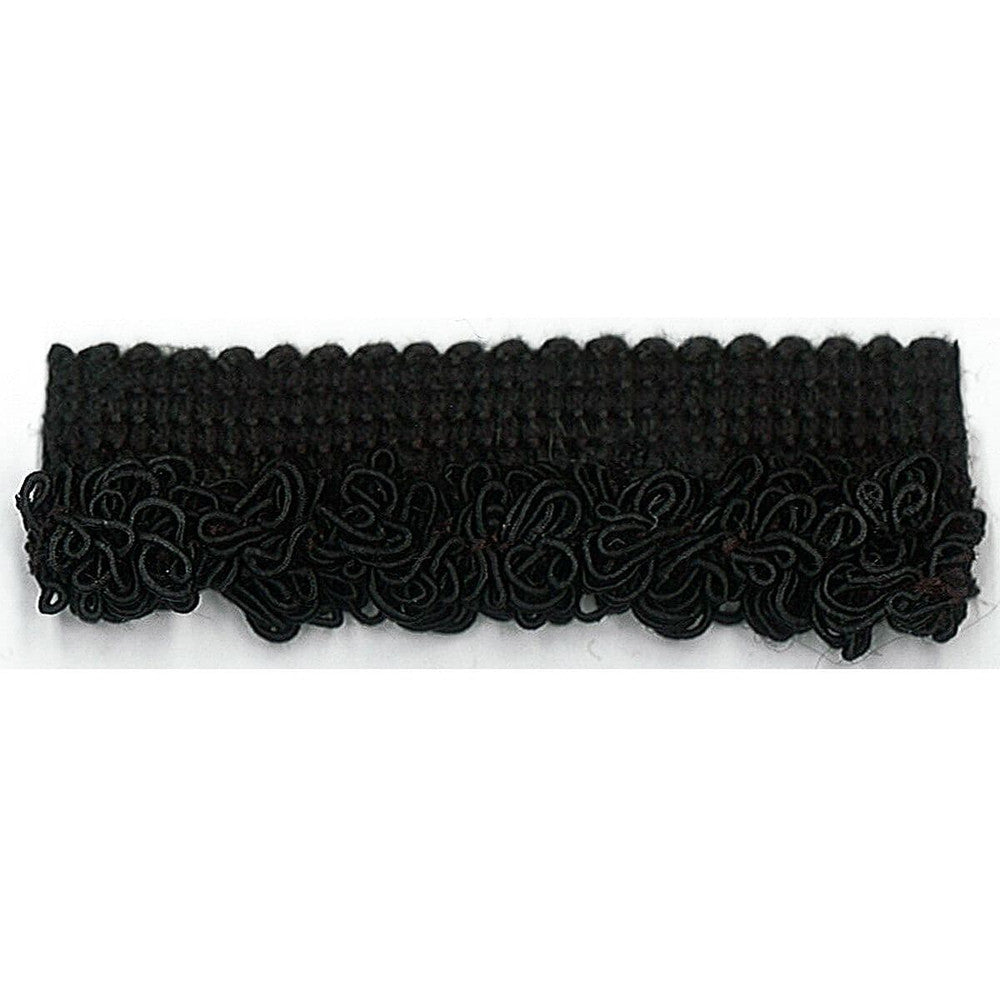 Wexford 2 Black by Stout Trim Just Cords 37% Acetate 34% Acrylic 26% Spun Viscose 3% Polyester ITALY Horizontal: 0 and Vertical: 0 0.38 in - Fabric Carolina -
