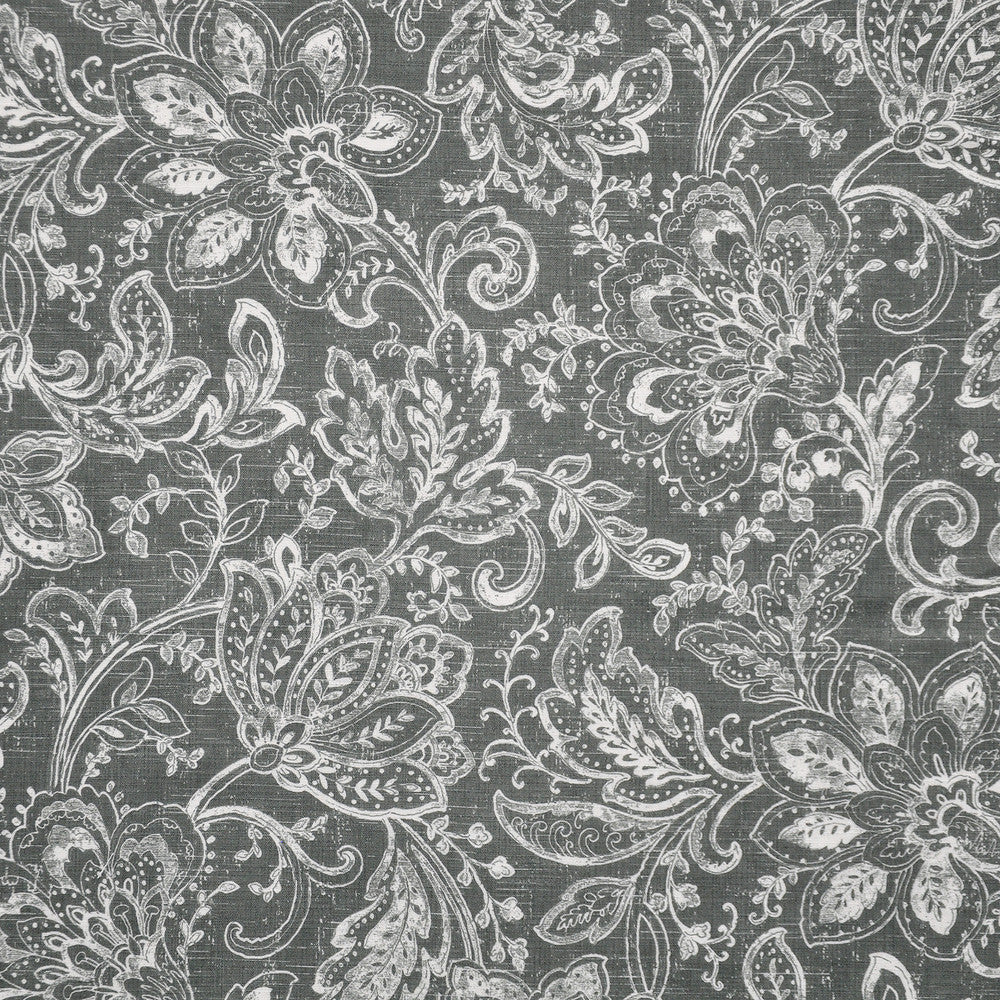 Willow Ware # 848 Charcoal by Maxwell Fabric COLOR THEORY-VOL.IV MOONSTONE 100% POLYESTER TURKEY </p><p>Repeat: Horizontal: H-28 and Vertical: V-27.5 55" - Fabric Carolina -