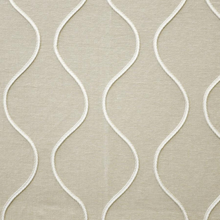 Watercourse # 717 Muslin by Maxwell Designer Fabric Color Theory-Vol.V Caffe Latte 85% COTTON/15% POLYESTER INDIA V-7.5"H-6.5" 54"EMB.52" - Swanky Fabrics -